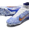 Botas de Fútbol Nike Air Zoom Mercurial Superfly IX Elite FG Azul Blanco Zlato