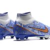 Botas de Fútbol Nike Air Zoom Mercurial Superfly IX Elite FG Azul Blanco Zlato