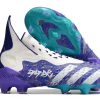 Botas de Fútbol Adidas Predator FREAK + FG Morado Blanco