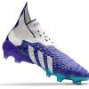 Botas de Fútbol Adidas Predator FREAK + FG Morado Blanco