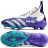 Botas de Fútbol Adidas Predator FREAK + FG Morado Blanco