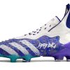 Botas de Fútbol Adidas Predator FREAK + FG Morado Blanco