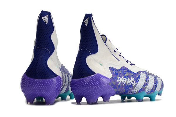 Botas de Fútbol Adidas Predator FREAK + FG Morado Blanco