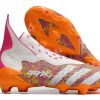 Botas de Fútbol Adidas Predator FREAK + FG Naranja Blanco Morado