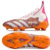 Botas de Fútbol Adidas Predator FREAK + FG Naranja Blanco Morado