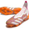 Botas de Fútbol Adidas Predator FREAK + FG Naranja Blanco Morado