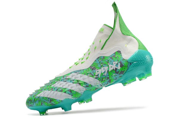 Botas de Fútbol Adidas Predator FREAK + FG Verde Blanco