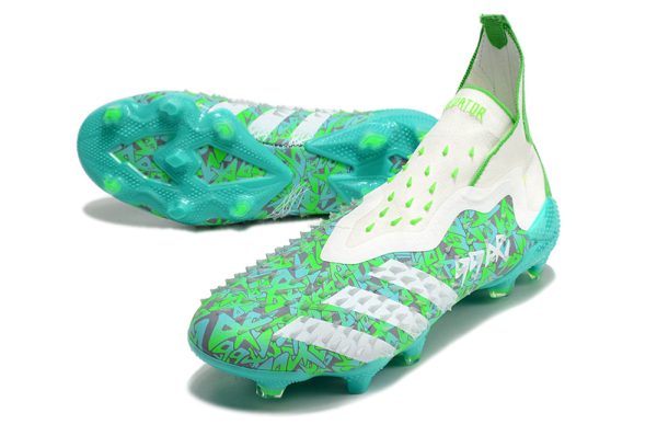 Botas de Fútbol Adidas Predator FREAK + FG Verde Blanco