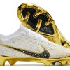 Botas de Fútbol Nike Air Zoom Mercurial Superfly IX Elite FG Blanco Dorado