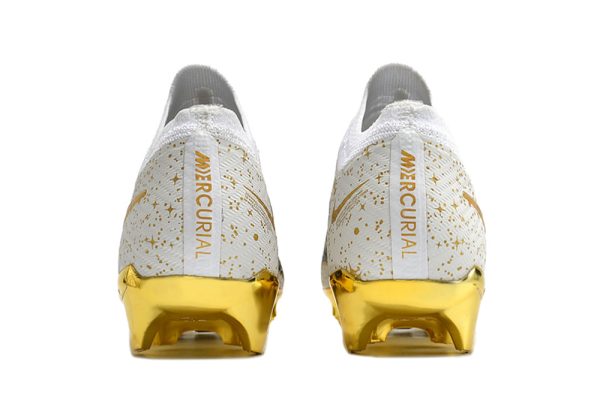 Botas de Fútbol Nike Air Zoom Mercurial Superfly IX Elite FG Blanco Dorado