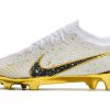 Botas de Fútbol Nike Air Zoom Mercurial Superfly IX Elite FG Blanco Dorado