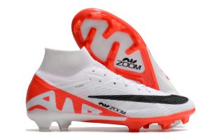 Botas de Fútbol Nike Air Zoom Mercurial Superfly IX Elite FG Blanco Rojo