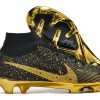 Botas de Fútbol Nike Air Zoom Mercurial Superfly IX Elite Negro Dorado