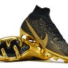 Botas de Fútbol Nike Air Zoom Mercurial Superfly IX Elite Negro Dorado