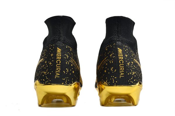 Botas de Fútbol Nike Air Zoom Mercurial Superfly IX Elite Negro Dorado