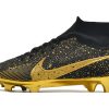 Botas de Fútbol Nike Air Zoom Mercurial Superfly IX Elite Negro Dorado