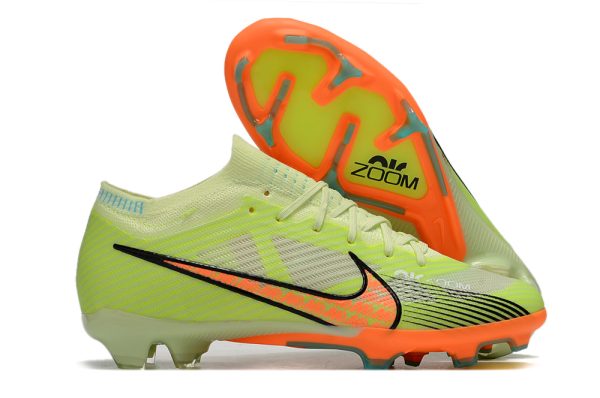 Botas de Fútbol Nike Air Zoom Mercurial Vapor XV Elite FG Verde Naranja