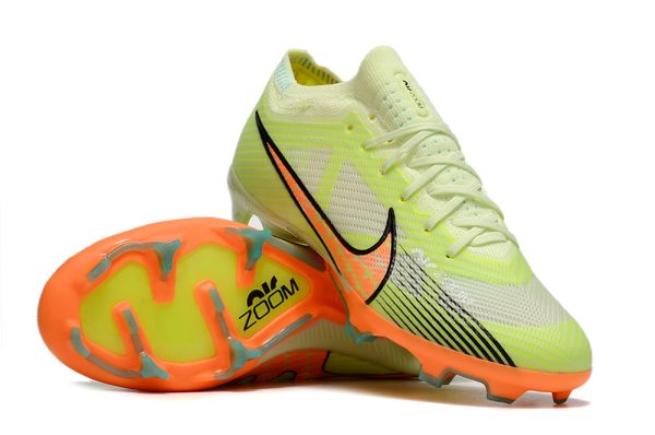 Botas de Fútbol Nike Air Zoom Mercurial Vapor XV Elite FG Verde Naranja