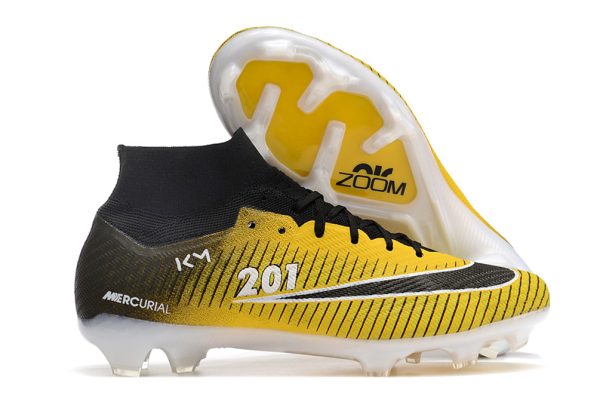 Botas de Fútbol Nike Air Zoom Mercurial Superfly IX Elite FG Amarillo Negro