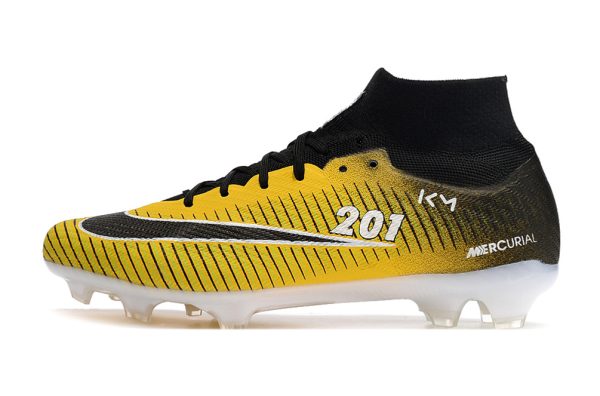 Botas de Fútbol Nike Air Zoom Mercurial Superfly IX Elite FG Amarillo Negro