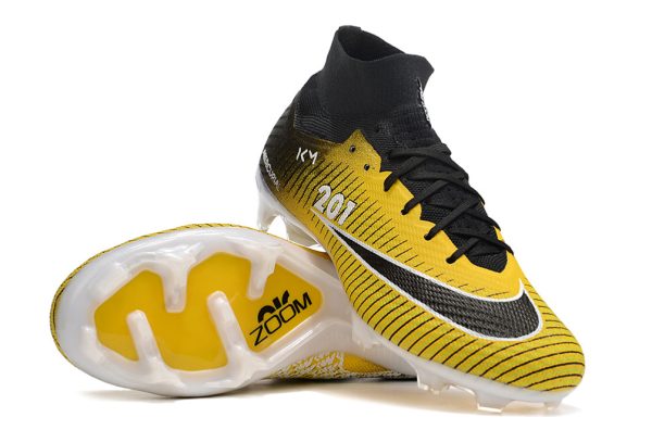 Botas de Fútbol Nike Air Zoom Mercurial Superfly IX Elite FG Amarillo Negro