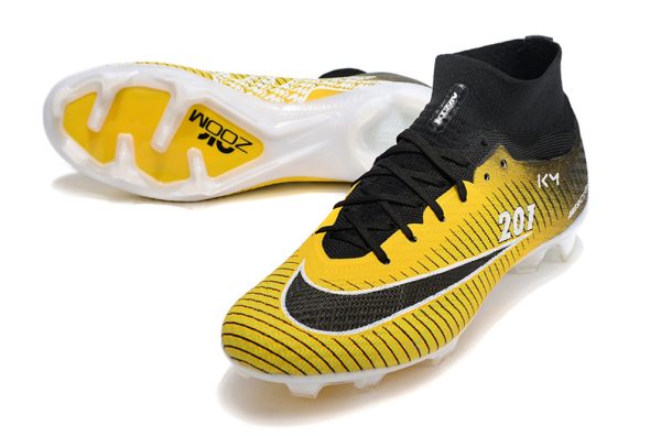 Botas de Fútbol Nike Air Zoom Mercurial Superfly IX Elite FG Amarillo Negro