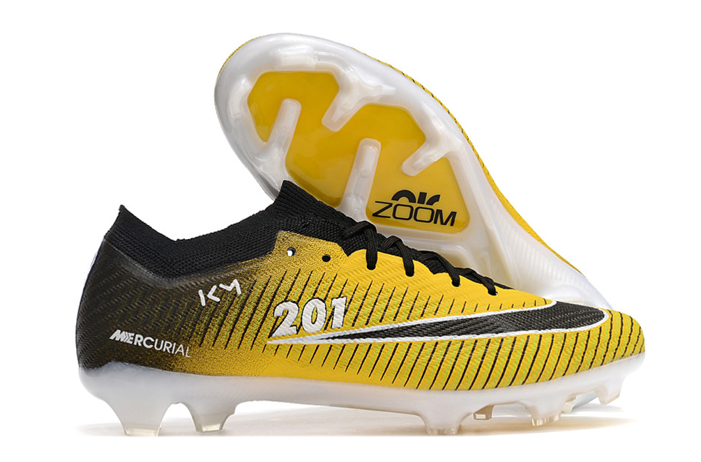 Botas de Fútbol Nike Air Zoom Mercurial Superfly IX Elite FG Hombres Amarillo Negro