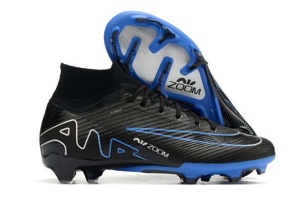 Botas de Fútbol Nike Zoom Vapor 15 Elite SE FG Hombres Negro Azul