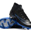 Botas de Fútbol Nike Zoom Vapor 15 Elite SE FG Hombres Negro Azul