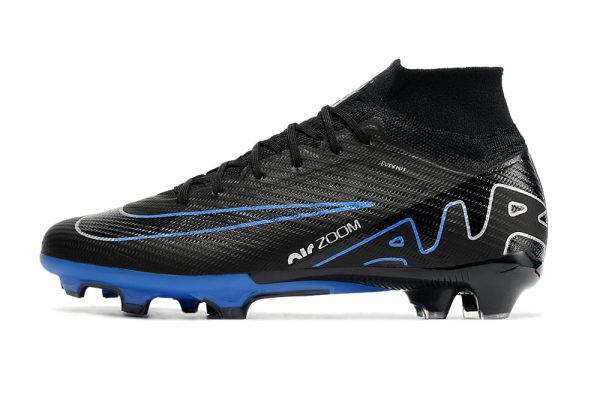 Botas de Fútbol Nike Zoom Vapor 15 Elite SE FG Hombres Negro Azul