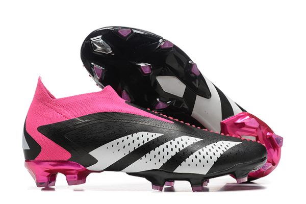 Botas de Fútbol Adidas PREDATOR ACCURACY+ FG Negro Rosa Blanco