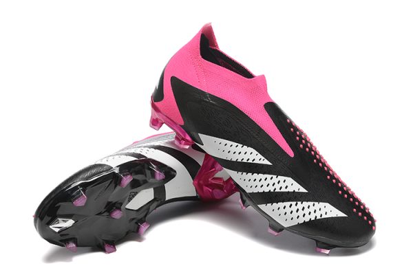 Botas de Fútbol Adidas PREDATOR ACCURACY+ FG Negro Rosa Blanco