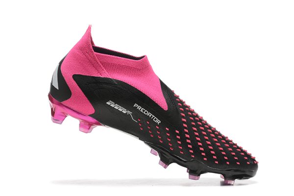 Botas de Fútbol Adidas PREDATOR ACCURACY+ FG Negro Rosa Blanco