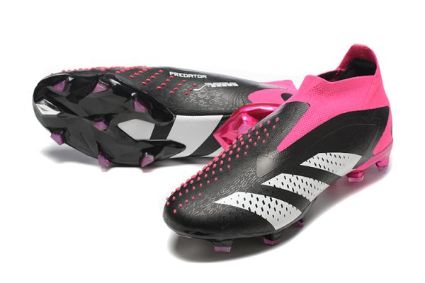 Botas de Fútbol Adidas PREDATOR ACCURACY+ FG Negro Rosa Blanco