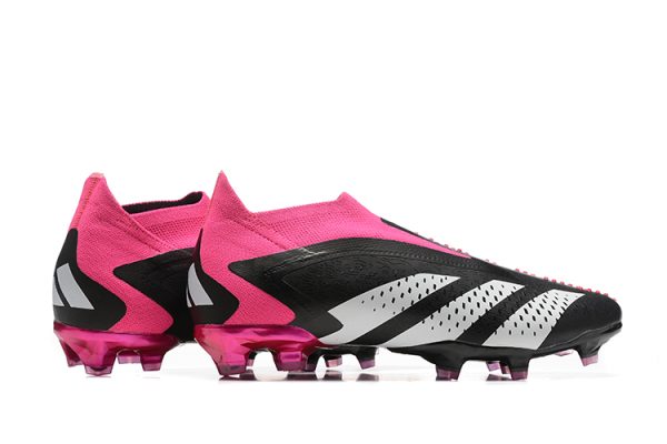 Botas de Fútbol Adidas PREDATOR ACCURACY+ FG Negro Rosa Blanco