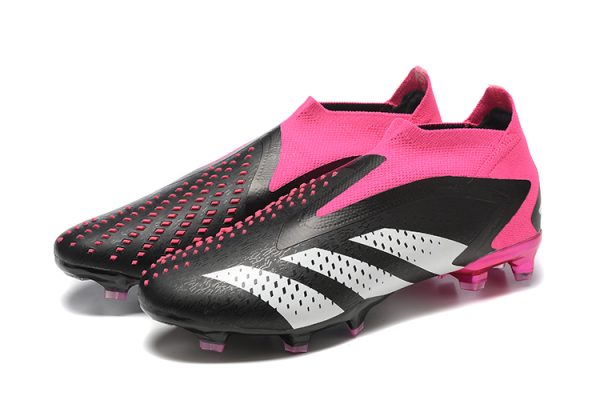 Botas de Fútbol Adidas PREDATOR ACCURACY+ FG Negro Rosa Blanco