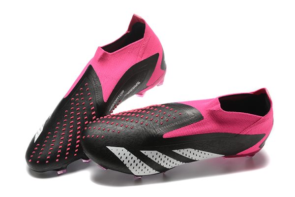 Botas de Fútbol Adidas PREDATOR ACCURACY+ FG Negro Rosa Blanco