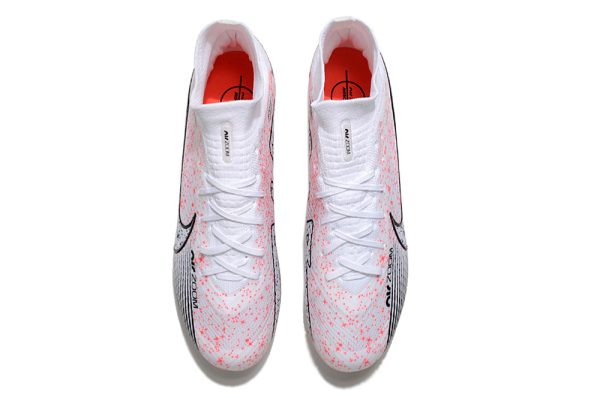 Botas de Fútbol Nike Air Zoom Mercurial Superfly IX Elite FG Blanco Rojo