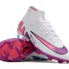 Botas de Fútbol Nike Air Zoom Mercurial Superfly IX Elite FG Hombres Blanco Rosa Púrpura