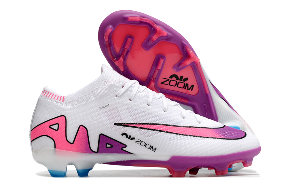 Botas de Fútbol Nike Air Zoom Mercurial Vapor XV Elite AG Blanco Rosa Morado