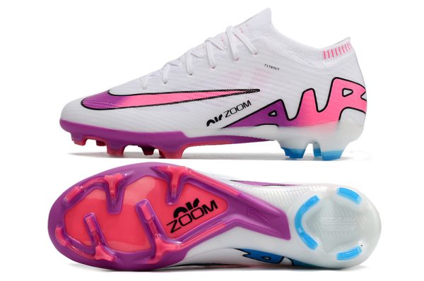 Botas de Fútbol Nike Air Zoom Mercurial Vapor XV Elite AG Blanco Rosa Morado