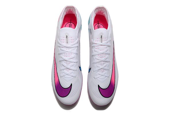 Botas de Fútbol Nike Air Zoom Mercurial Vapor XV Elite AG Blanco Rosa Morado