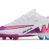 Botas de Fútbol Nike Air Zoom Mercurial Vapor XV Elite AG Blanco Rosa Morado