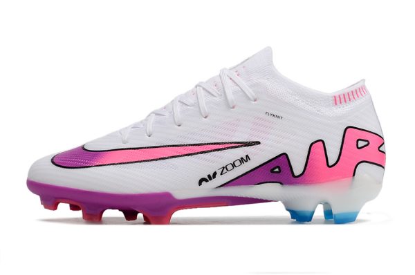 Botas de Fútbol Nike Air Zoom Mercurial Vapor XV Elite AG Blanco Rosa Morado