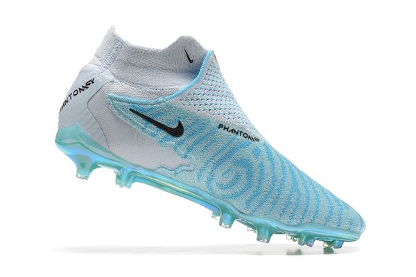 Botas de Fútbol Nike Phantom GX Elite FG Azul Blanco Dorado