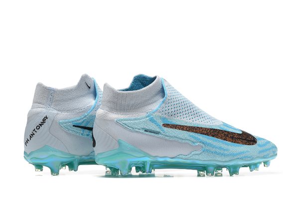 Botas de Fútbol Nike Phantom GX Elite FG Azul Blanco Dorado