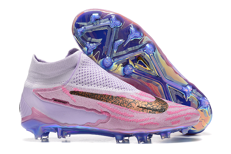 Botas de Fútbol Nike Phantom GX Elite FG Rosa Púrpura Oro