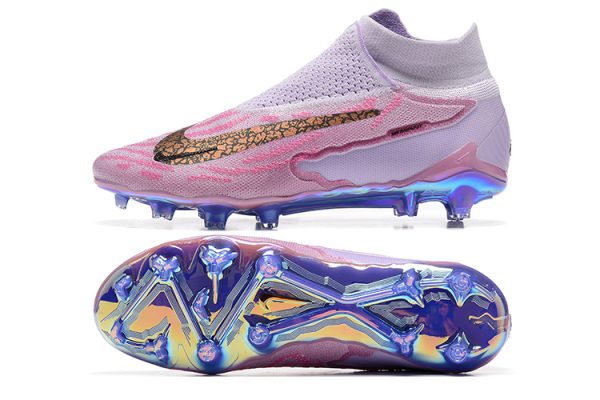 Botas de Fútbol Nike Phantom GX Elite FG Rosa Púrpura Oro