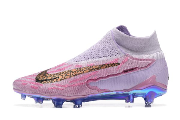 Botas de Fútbol Nike Phantom GX Elite FG Rosa Púrpura Oro