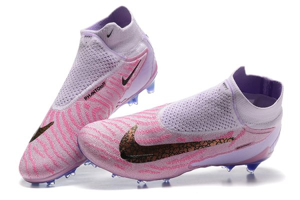 Botas de Fútbol Nike Phantom GX Elite FG Rosa Púrpura Oro